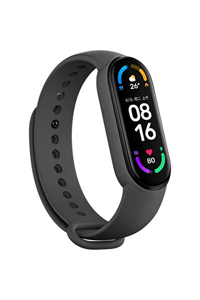 Choice66 حزام سيليكون رمادي داكن رسمي لـ Mi Band 7 6 5 4، سوار رياضي لساعة ال...