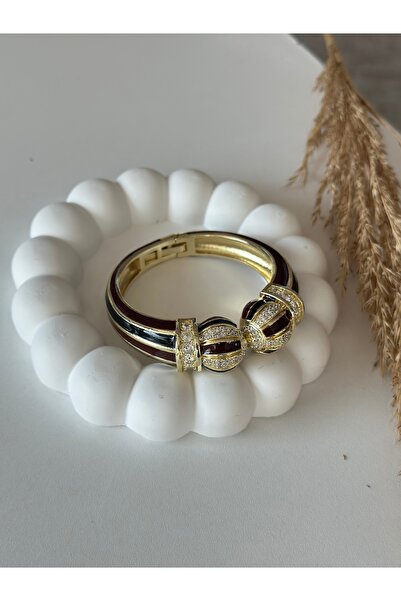 Gia Jewelry Confident Premium Bordo Taşlı Bileklik