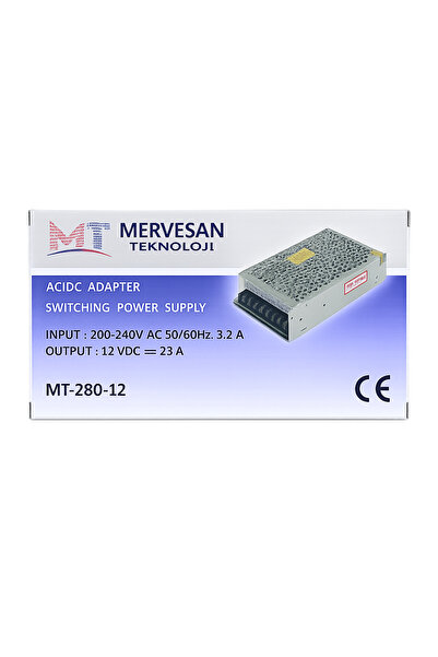 Mervesan 12V 23 A AC/DC Adaptör Switching Power Supply