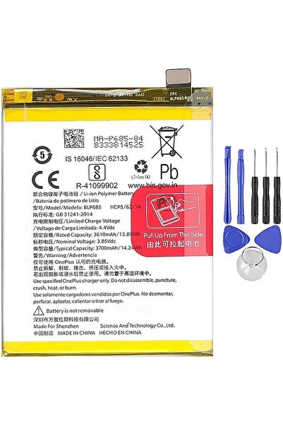 indirimplus OnePlus 6T Batarya+Montaj Seti BLP685