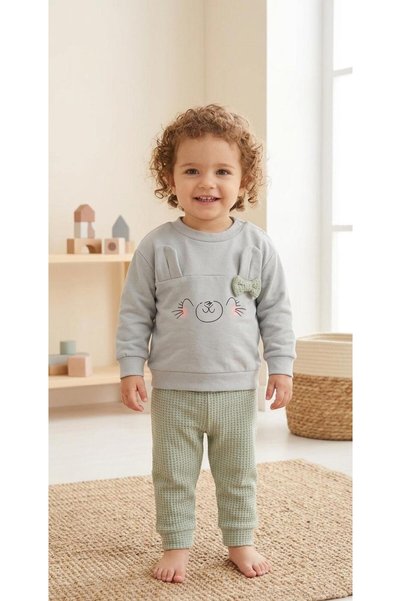 MOMOİRO Baby Set with Rabbit Ears
