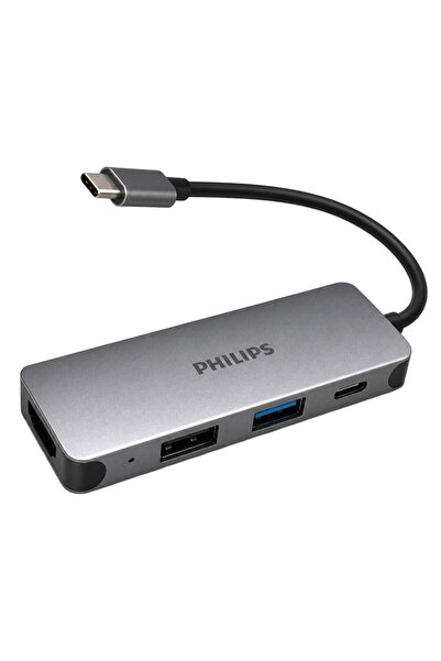 Philips SWR1607G/93 TYPE-C 4'ü 1 Arada Çok Fonksiyonlu Dönüştürücü Hub