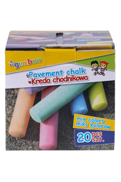 Gimboo Creta colorata XXL, pentru pardoseala de exterior, 20 buc/cutie,