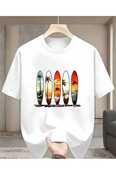 yiou trendy clothing تي شيرت عصري وغير رسمي من القطن الخالص مطبوع عليه تصميما...