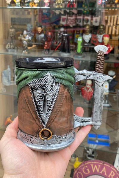 Kingdom of 3D Hobbit Temalı Kupa El Boyaması Seramik & Polyester Kupa