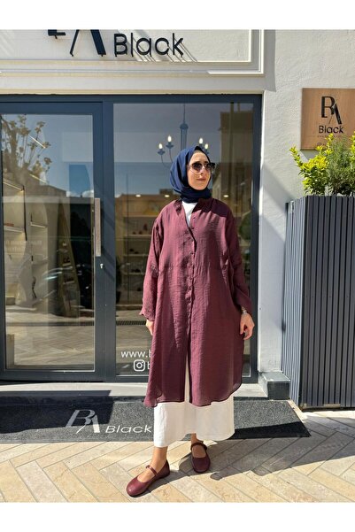 QOOQ STORE 26SS237 Minerva Kadın Tunik Mürdüm