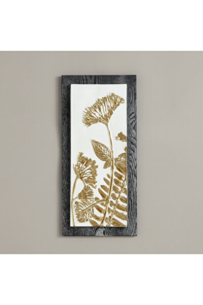 Home Box Monochrome Percy Evara Metal Wall Decor - 28x60x2.5 cm