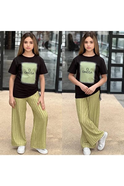 Bisahane Set tricou și pantaloni largi pentru fete