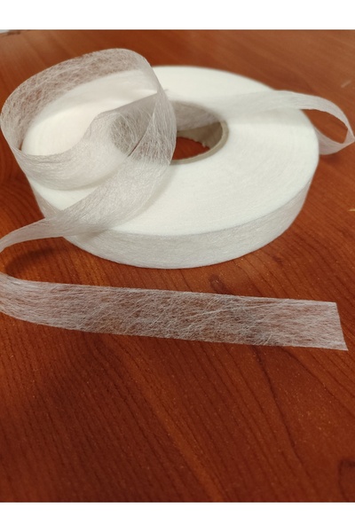 TELASTAR Çift Taraflı Yapışkan Hayal Tela-örümcek Tela-dikiş Etek Paça Telası 100 Metre BEYAZ Kıyafet Bandı Elbise Bandı