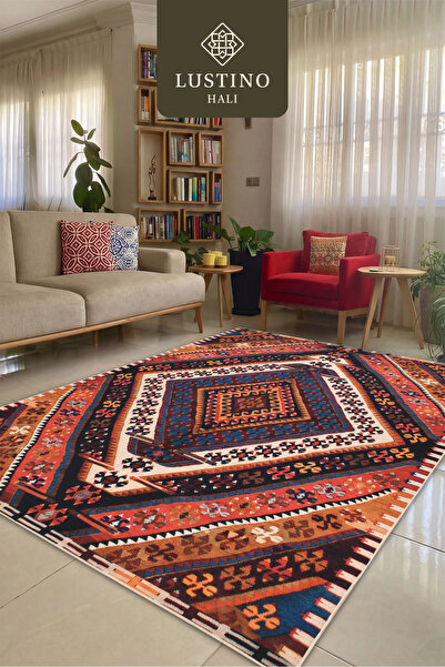 Lustino Halı Yıkanabilir Halı Kaymaz Taban Leke Tutmaz Salon Halısı Mutfak Ha...