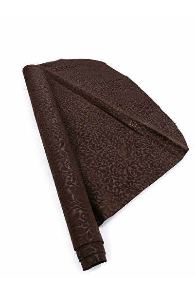 Kahverengi çiçek desenli dana derisi 120cm*55cm 60dm2