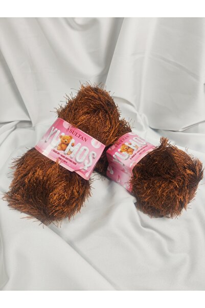 Sultan Yumoş Bearded Copper Hand Knitting Yarn 100Gr. (2 Pieces) - Color: 47