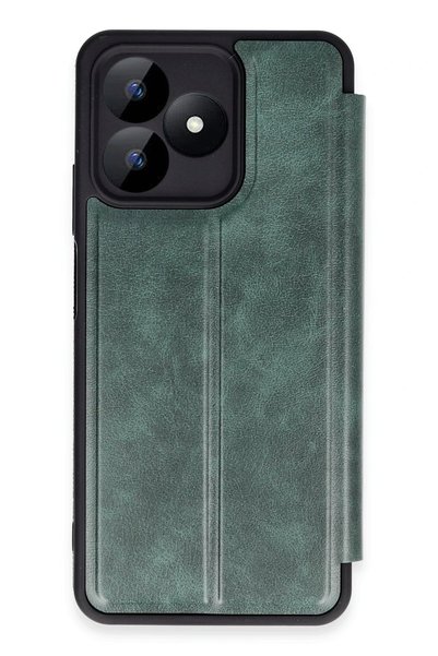 New Face Ilkeshop New Realme Note 50 4g Case Flip Cover - (05849) Dark Green