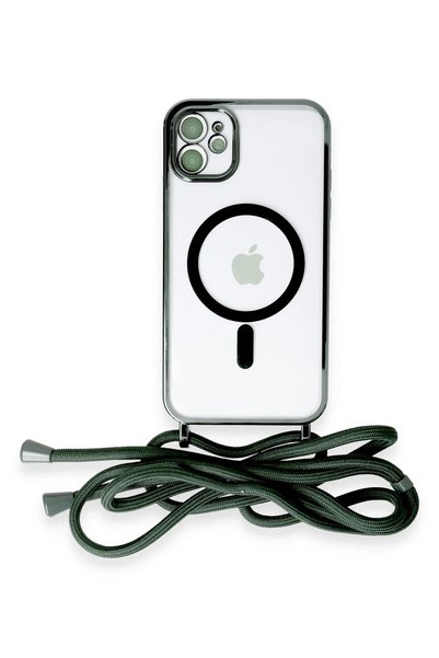 New Face ILKESHOP غطاء حماية جديد لهاتف iPhone 11 من Divo مع حزام Magsafe - (...