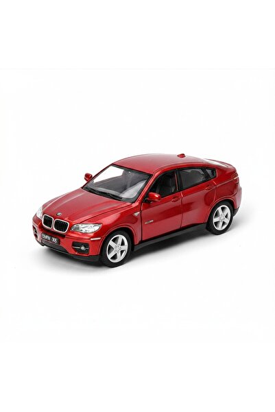 Noname Macheta auto metalica Kinsmart BMW X6 Rosu, Scara 1:36