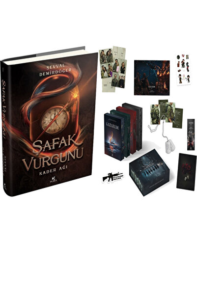 Pukka yayınları Şafak Vurgunu Kader Ağı Ciltli ve Kazazede 4lü Set Askeri Kün...