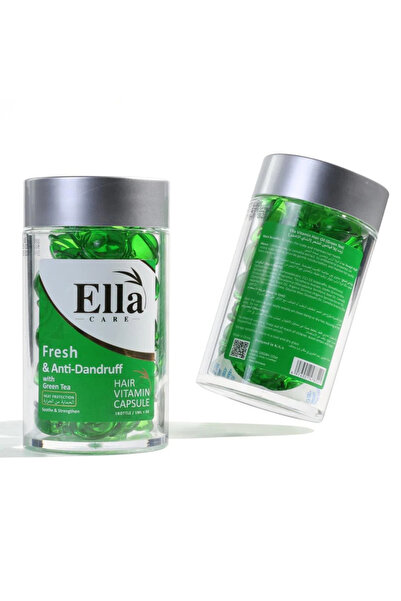 ella care Ela Vitamin Green Tea Oil Capsules for Scalp Purification and Hair ...