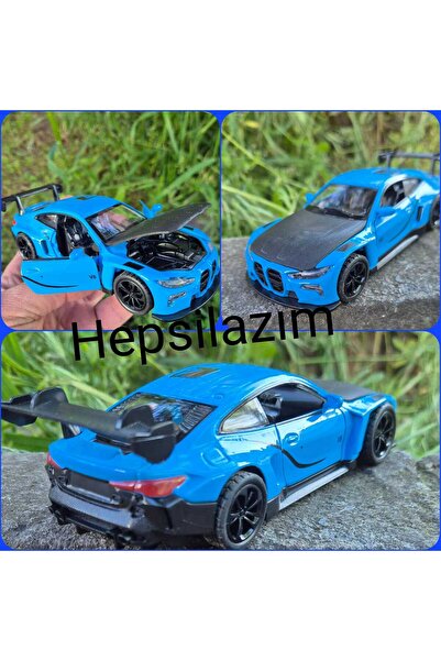 Hepsilazım Oyuncak Spor Araba Metal BMW M4 GT3 Competition Racing Diecast Pre...