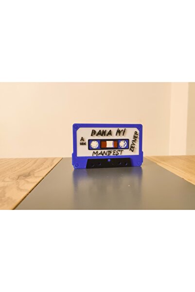 ATOLYETASBAHCE Manifest (Zeynep) Dekoratif Retro Kaset (11 cm)