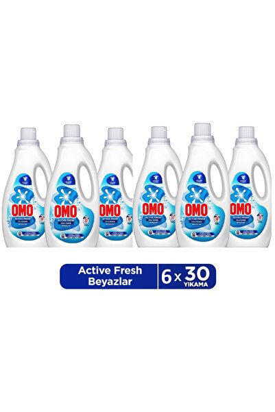 Omo Active Fresh Cold Power Beyazlar İçin Sıvı Deterjan 1500 ml x 6