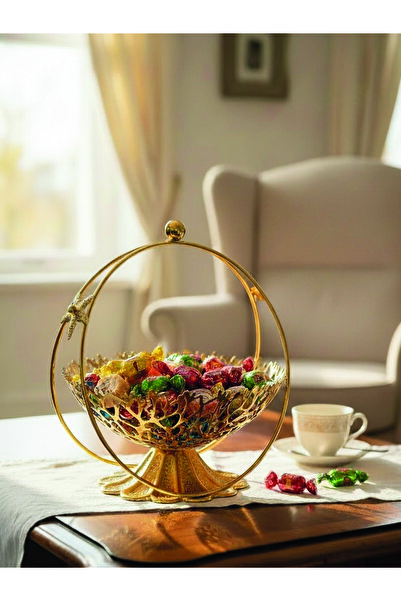 EVSTYLE METAL ŞEKERLİK & MEYVELİK - GOLd