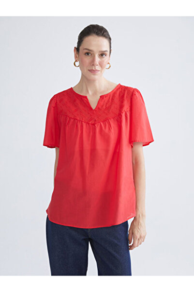 LC Waikiki Croc Collar Blouse