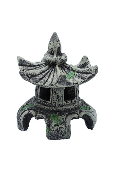 OEM Decor Acvariu Pagoda Antica, Rasina Premium, Non-Toxic, 20x15x30cm