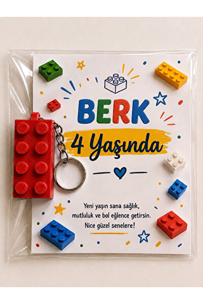 Kal Studio Kişiye Özel 10'lu set Lego Temalı Anahtarlık Hediyelikleri-doğum g...