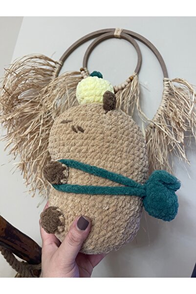 örgü Amigurumi capybara 27 cm