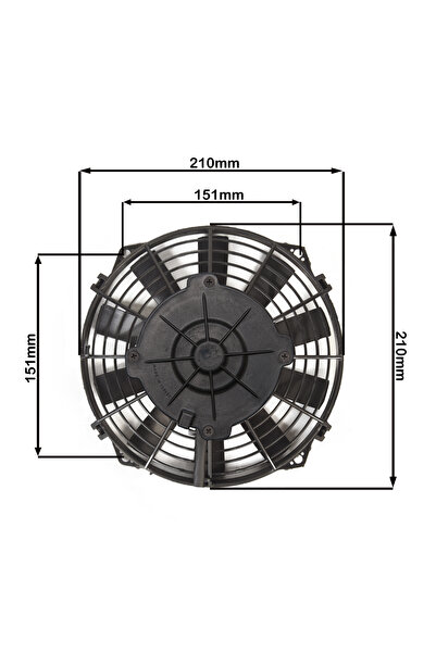 STAR MOTOR COMPANY 8 İNÇ 120 WAT 12 VOLT EMİCİ FAN