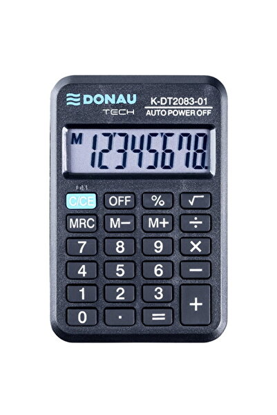 donau Functional Pocket calculator, 8 digits, 88 x 59 x 10 mm, Tech DT2083 - ...