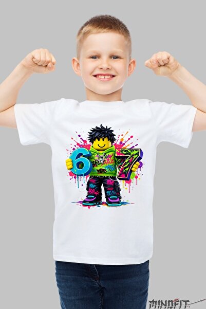 GILDAN Tricou Roblox Six Seven Design Modern Colorat