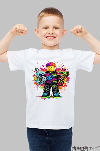 GILDAN Tricou Roblox Six Seven Colorat In Stil Electric