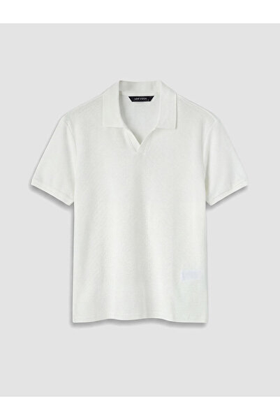 LC Waikiki White Polo Neck Pique Men's T-Shirt