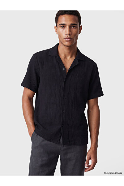 LC Waikiki Nevavm Regular Fit Muslin Men's Shirt with Difference