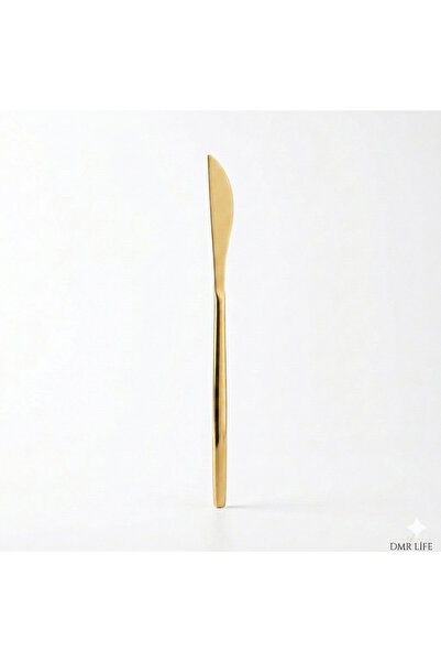DMR LİFE Hayal Titanium Gold Dessert Knife 6 Pieces Boxed (18/10)