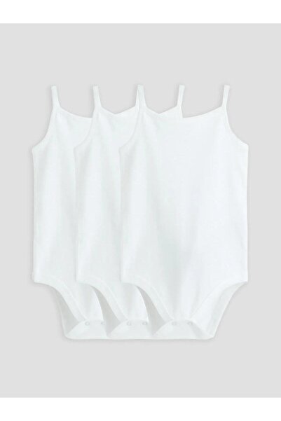 LC Waikiki Strappy Baby Girl Snapback Bodysuit 3-Pack (S6)