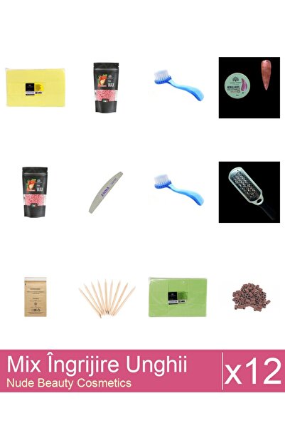 Makeup Set Mix 12 produse Ingrijire Unghii: Pungi sterilizare instrumentar Fa...