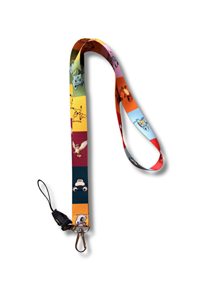 gokmentoy Anime Cute Super Animals Patterned Neck Lanyard – Card Holder & Key...