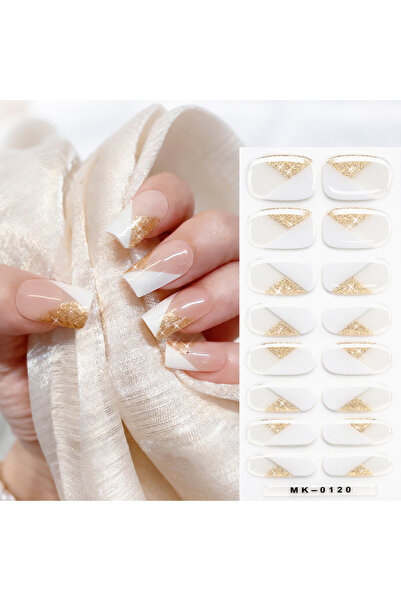 Choice4 7 16Tips Sweet Love-Heart Baking-Free Gel Nail Sticker Colorful Polka...