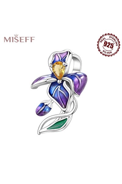 Choice OTC1606 MISEFF S925 Sterling Silver Charm Purple Flower Pendant Fit Or...
