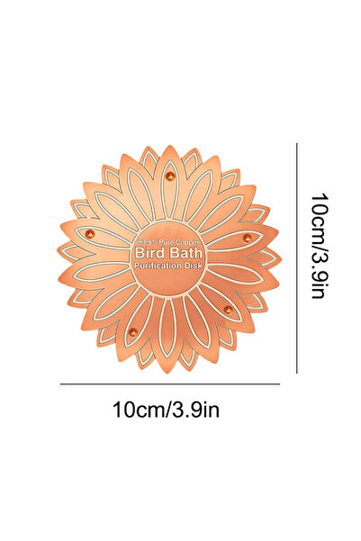 Choice4 D Bird Bath Copper Disk bird bath purification tray Metal Cleaner Dis...