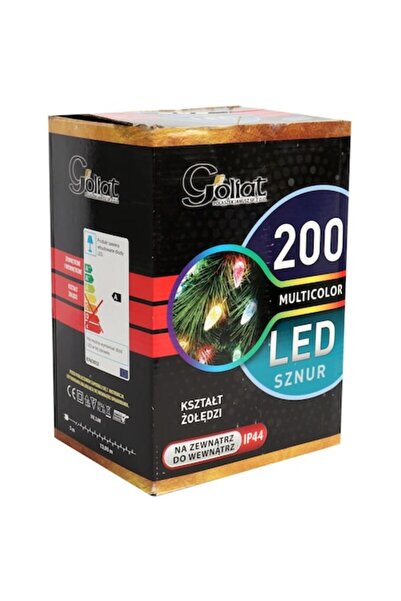 Goliat Lumini de Crăciun, 200 LED-uri, 14m, multicolore, pentru exterior