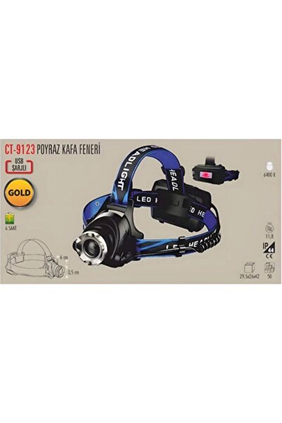 Cata ŞARJ EDİLEBİLİR POYRAZ KAFA FENERİ CT-9123