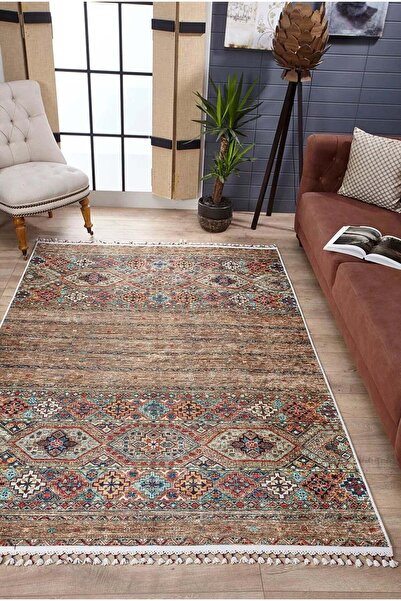halinet Halı.Net Mink Classic Washable Non-Slip Living Room Carpet Haln-Hln5089