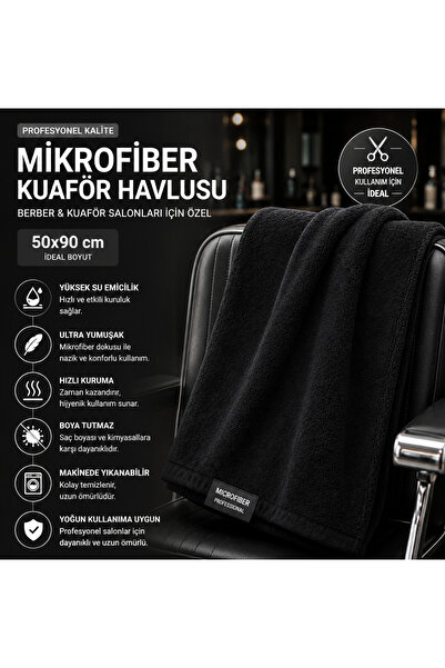 Mikrofiber Havlu 6 Adet 50X90