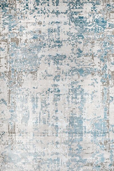 halinet Mavi Modern Yıkanabilir Kaymaz Salon Halısı Artemis_Inspiration-651C-...