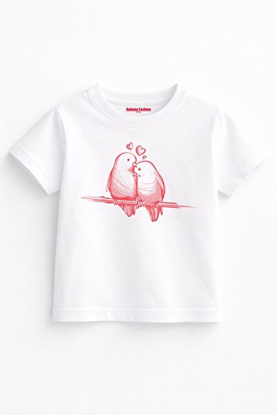 Rabona Fashion Tricou pentru copii Păsări îndrăgostite