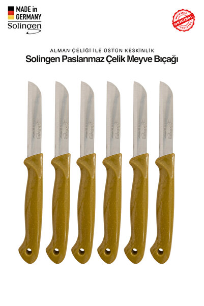 Solingen Profesyonel Gold Meyve Bıçağı Ultra Keskin Paslanmaz Çelik Mutfak Bı...