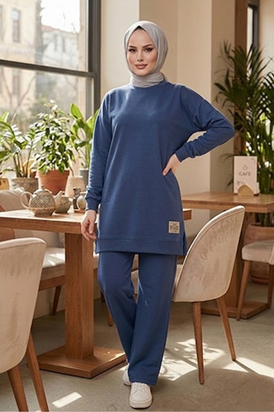 Bestenur Set dublu cu detalii de armă 1730 - Indigo
